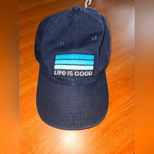 LIG Striped Patch Chill Cap True Black Excellent Preloved Condition